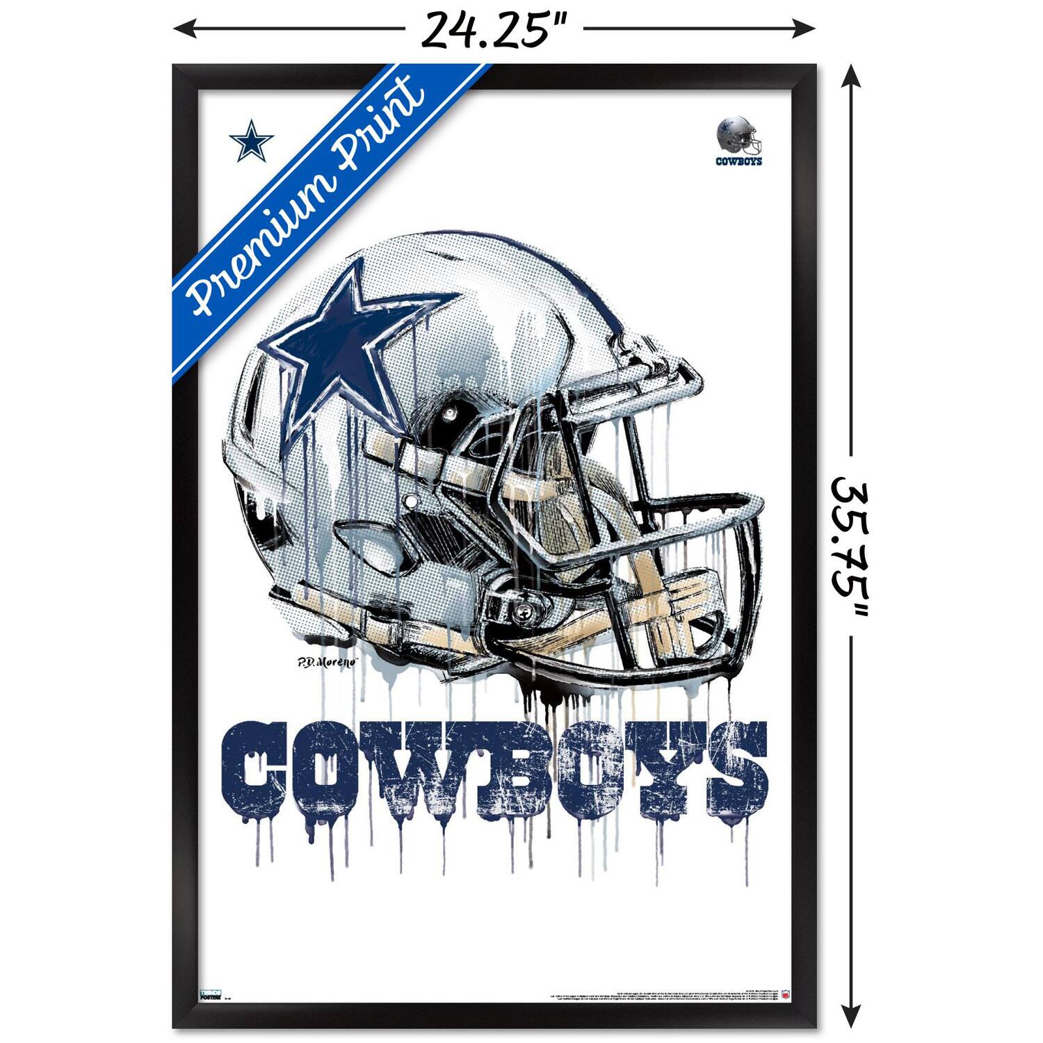 24.25" x 35.75"  
Premium Print  
COWBOYS  
R.D. Moreno