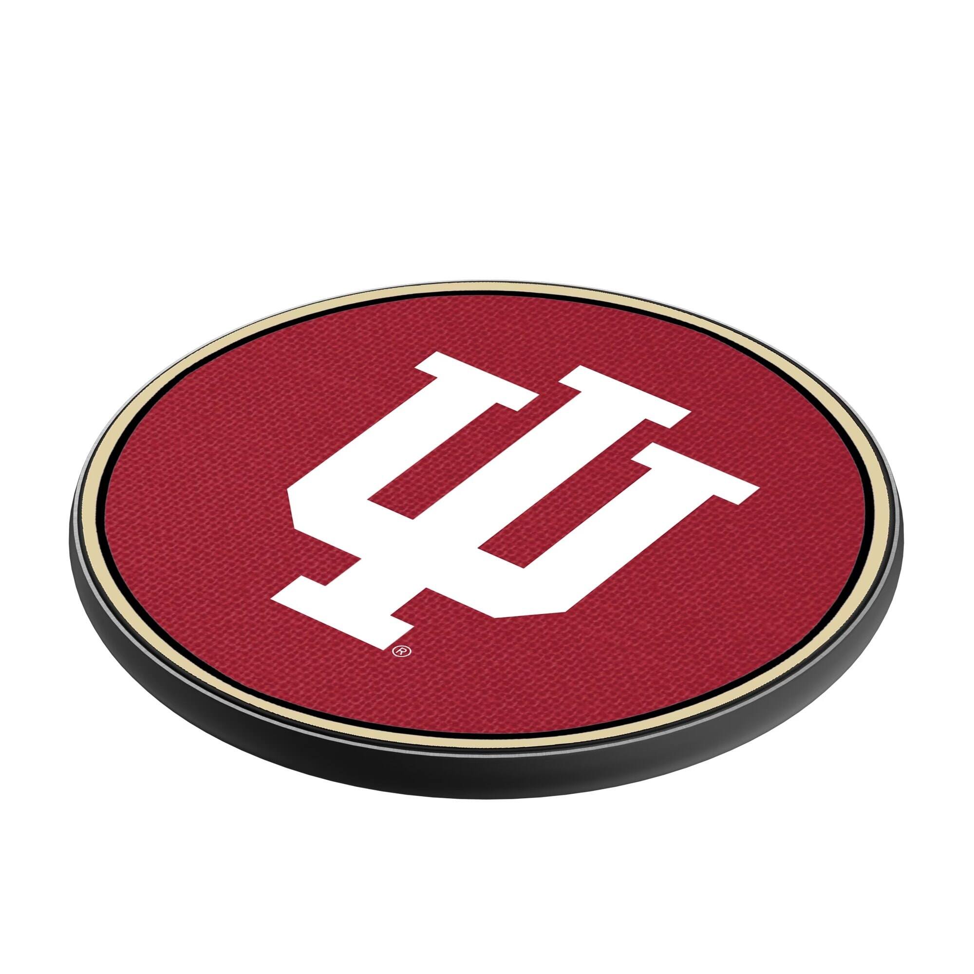 Alt View 1. Keyscaper - Indiana Hoosiers 15 Watt Wireless Induction Charger - Black.