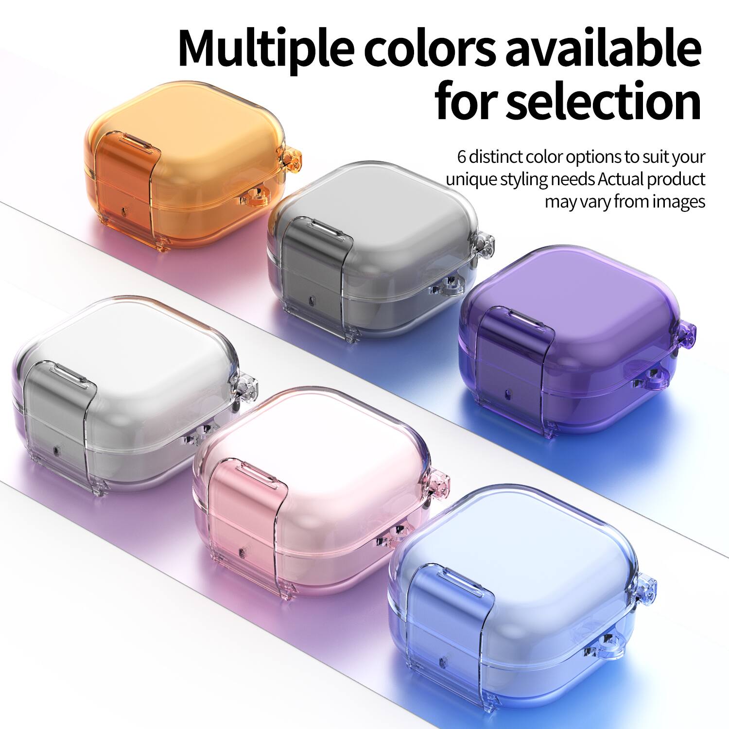 Multiple colors available for selection

6 distinct color options to suit your unique styling needs. Actual product may vary from images.
