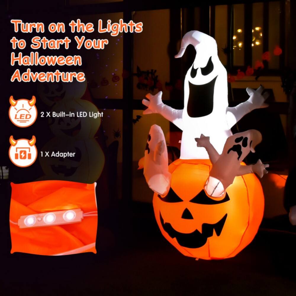Turn on the Lights to Start Your Halloween Adventure

- 2 X Built-in LED Light
- 1 X Adapter