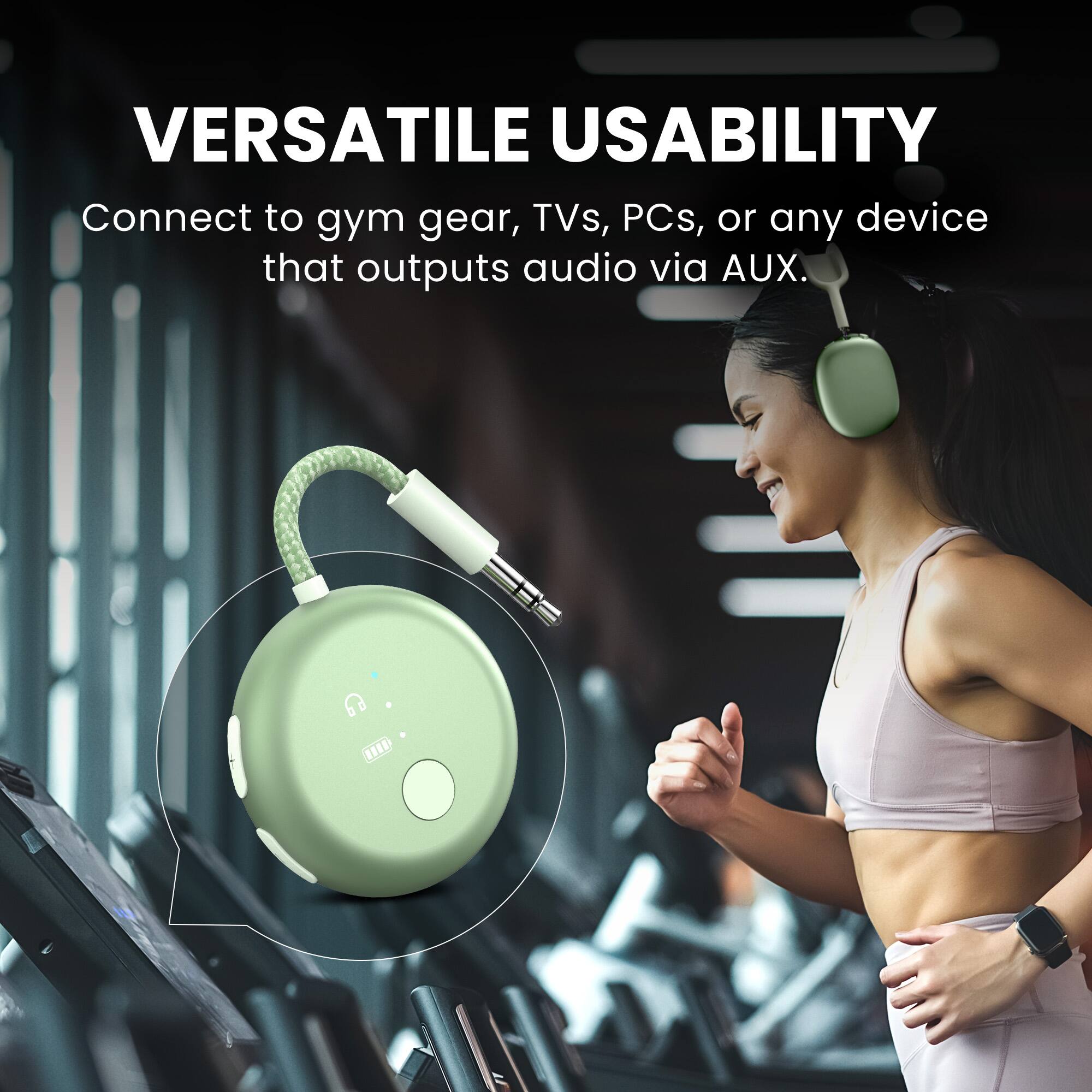 Alt View 1. Avantree - SoundJet R1 – 25Hr Airplane Bluetooth Adapter for All AirPods (Pro/Max).