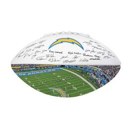 Logo Brands - Los Angeles Chargers 2025 Autograph Signature Football - Blue