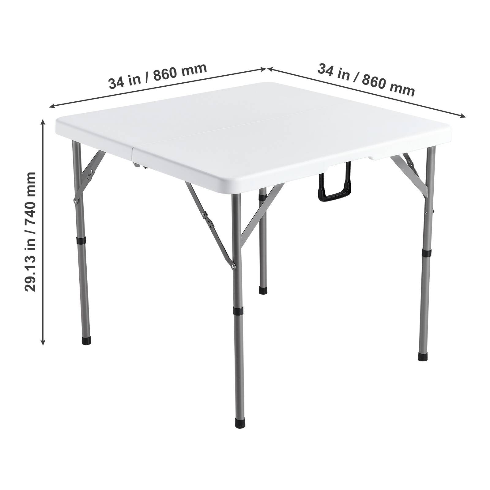 34 in / 860 mm, 34 in / 860 mm, 29.13 in / 740 mm