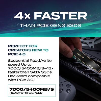 ADATA 1TB SSD Legend 900 PCIe Gen4x4 NVMe M.2 Internal Gaming SSD ADATA 1TB SSD Legend 900 PCIe Gen4x4 NVMe M.2 Internal Gaming SSD
