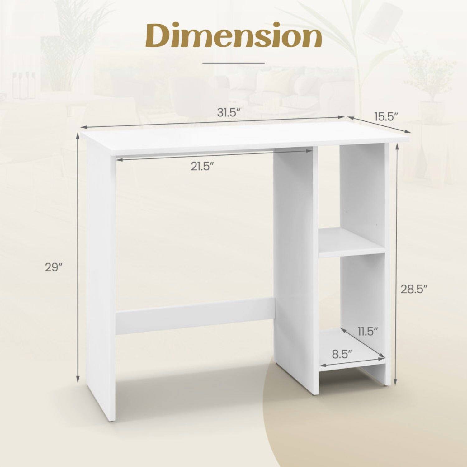 Dimension  
31.5" x 15.5" x 21.5" x 29" x 28.5" x 11.5" x 8.5"