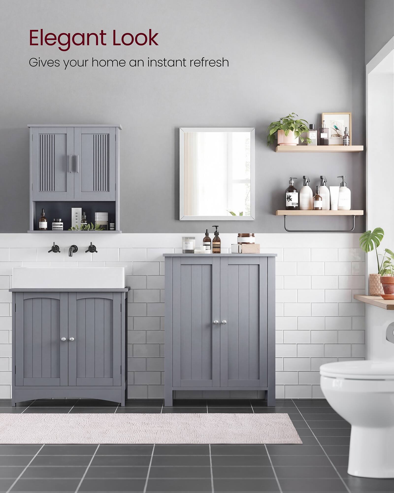 Elegant Look  
Gives your home an instant refresh