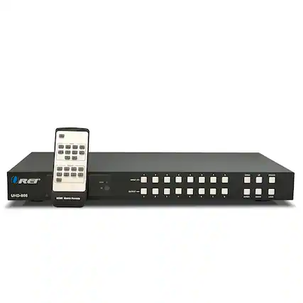 REI - INPUT - OUTPUT - UHD-808 HDMI Matrix Remote - U