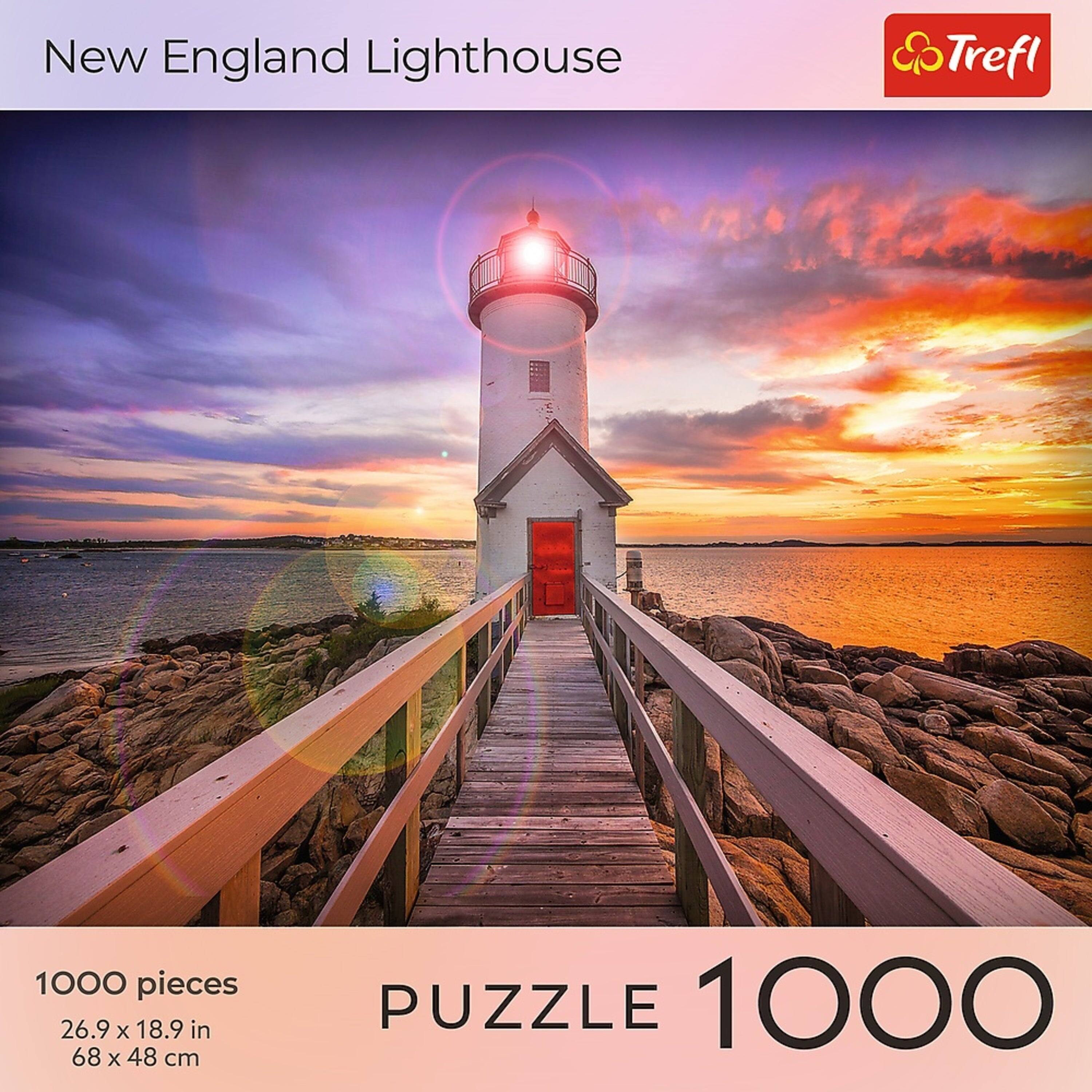 New England Lighthouse

1000 pieces  
26.9 x 18.9 in  
68 x 48 cm

PUZZLE 1000

Trefl