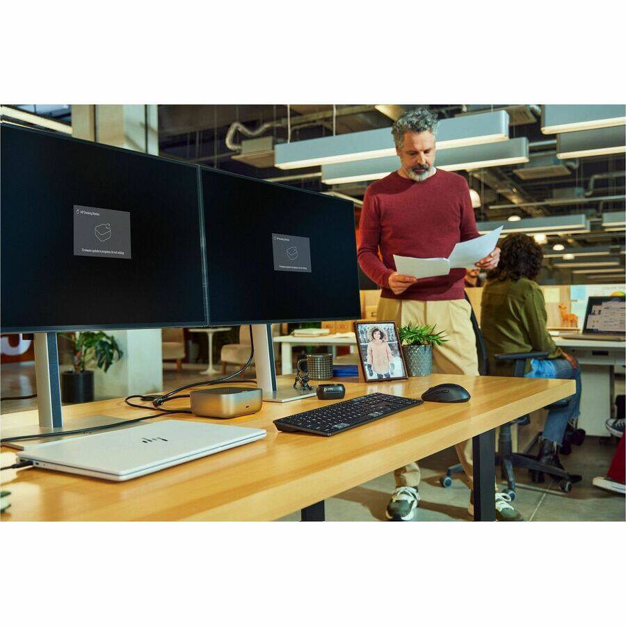 Alt View 3. HP - HP Thunderbolt 4 100W G6 Dock - for Desktop PC, Notebook - Charging Capability - 120 W - Thunderbolt 4 - 4 Displays.