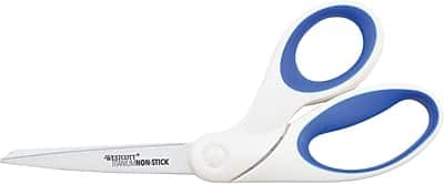 "Westcott - Wetscott Bent Titanium Bonded Non-Stick 8"" Scissors, Pointed Tip - White/Blue" price history on PriceWatchPro