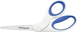 Westcott - Wetscott Bent Titanium Bonded Non-Stick 8" Scissors, Pointed Tip - White/Blue