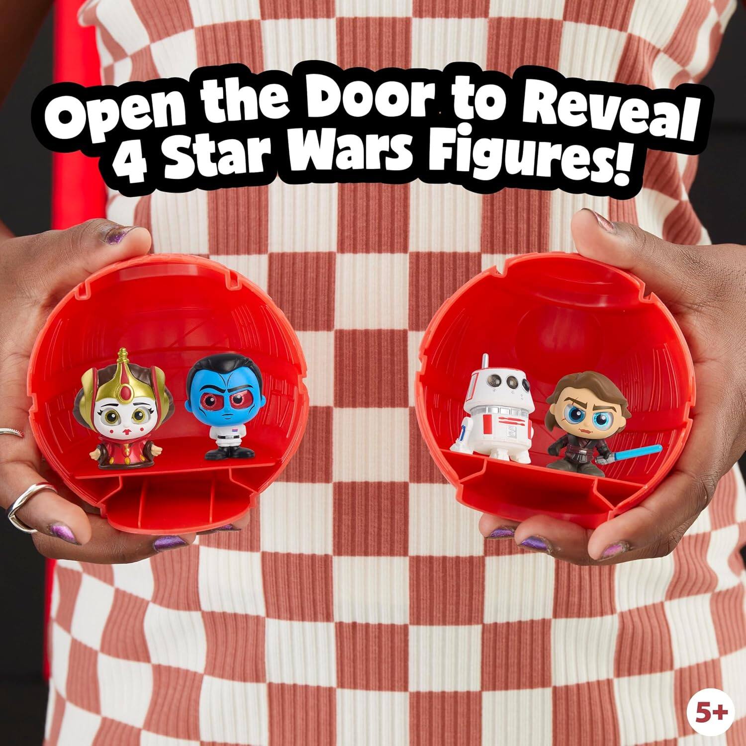 Open the Door to Reveal 4 Star Wars Figures!  
5+