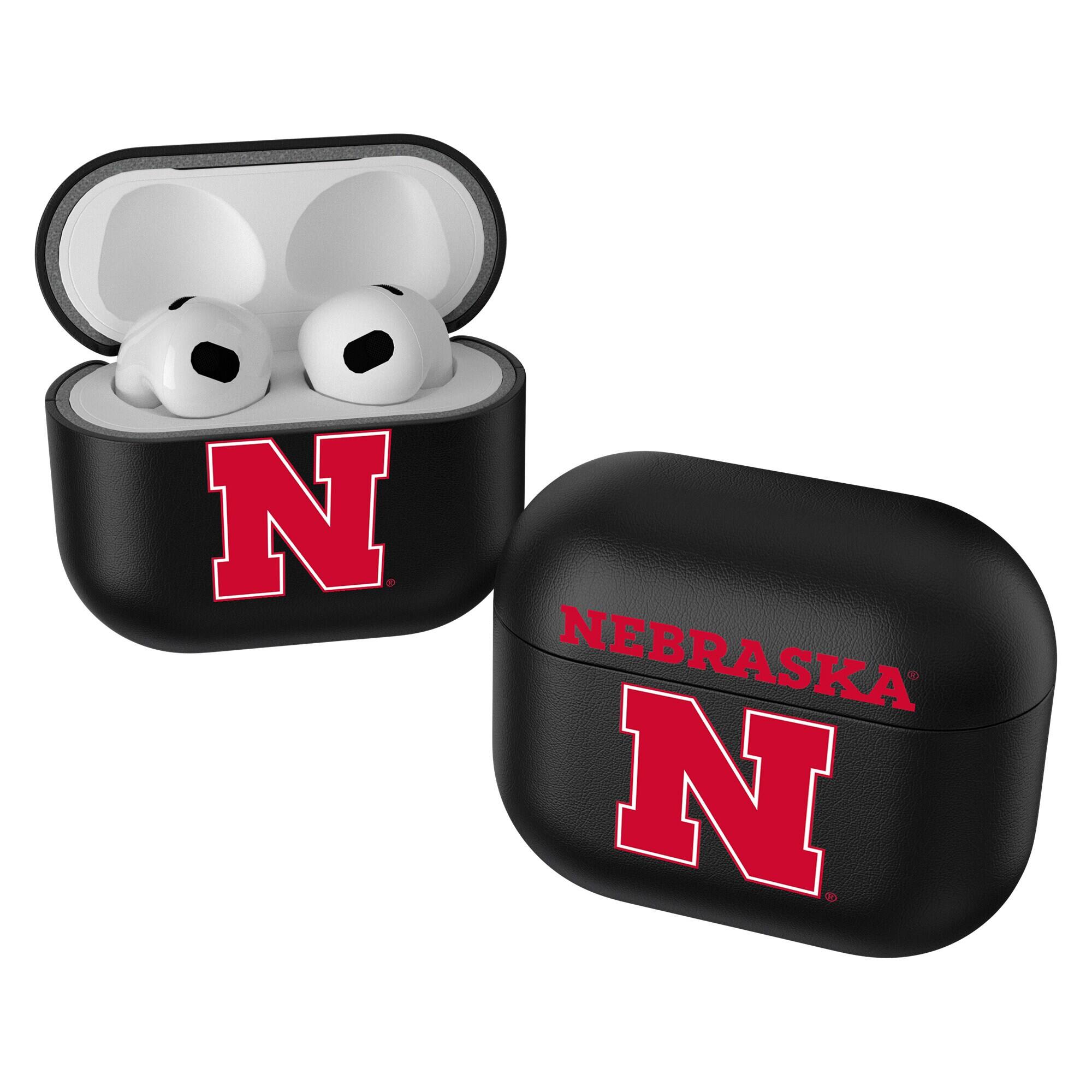Front. Keyscaper - Nebraska Huskers Black Nebraska Huskers Insignia AirPods 3rd Gen Case Cover - Black.