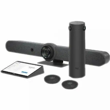 Front. Logitech - Logitech Rally Bar + Sight Room Kit - TAA - For Video Conferencing - TAA Compliant - Graphite.