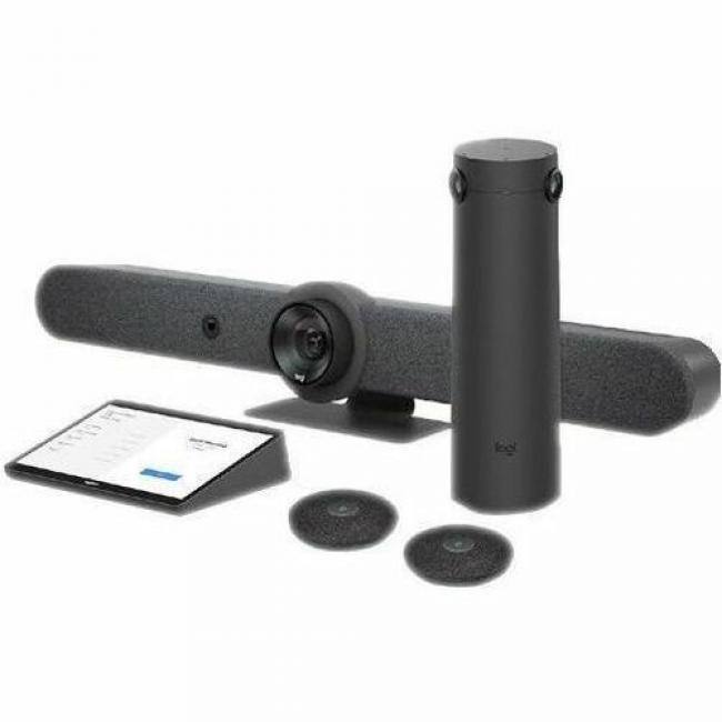 Front. Logitech - Logitech Rally Bar + Sight Room Kit - TAA - For Video Conferencing - TAA Compliant - Graphite.