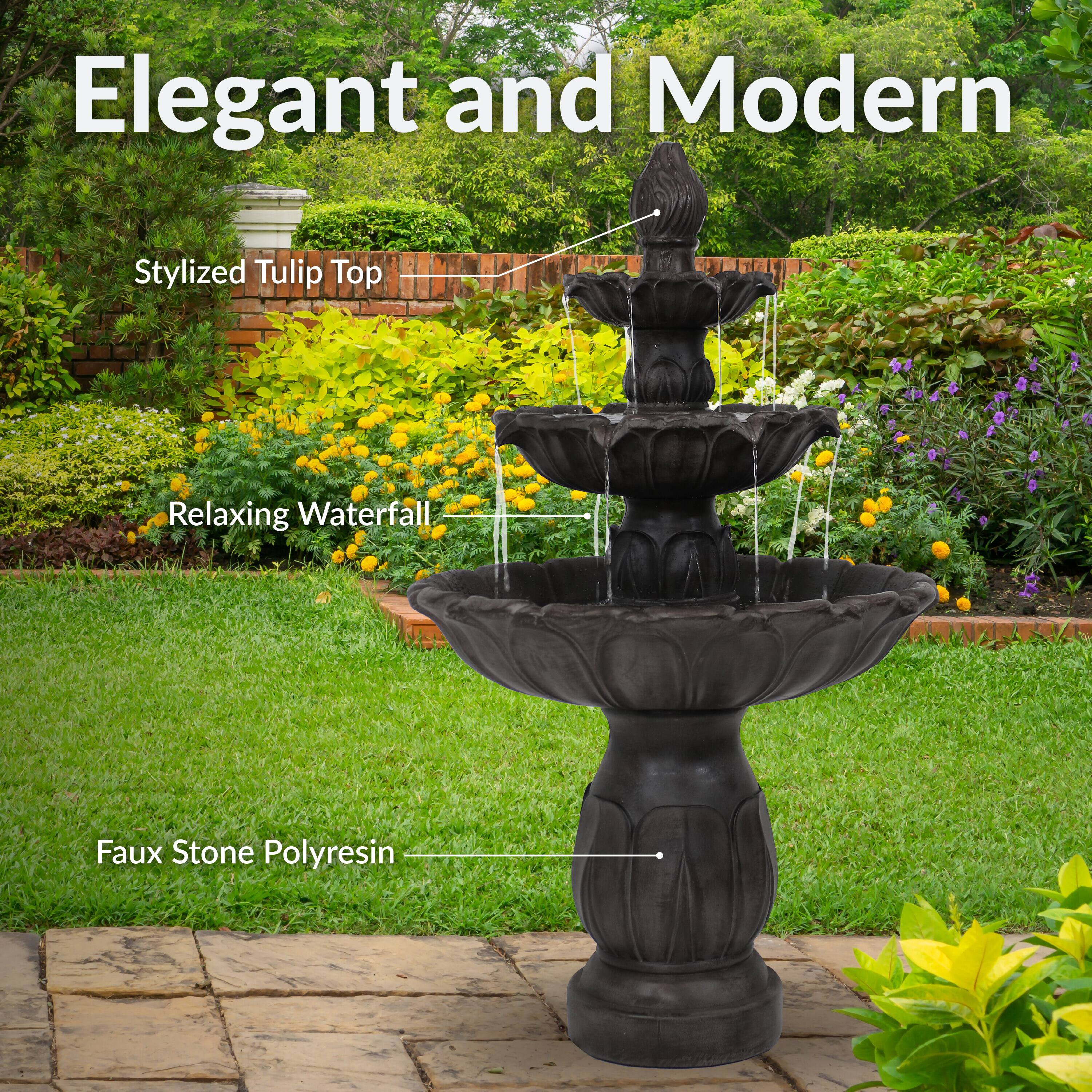 Elegant and Modern

Stylized Tulip Top

Relaxing Waterfall

Faux Stone Polyresin