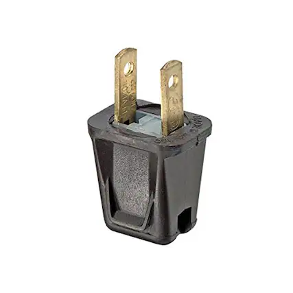 Front. Leviton - Easy 2-Wire Plug 2-Pack - Brown.