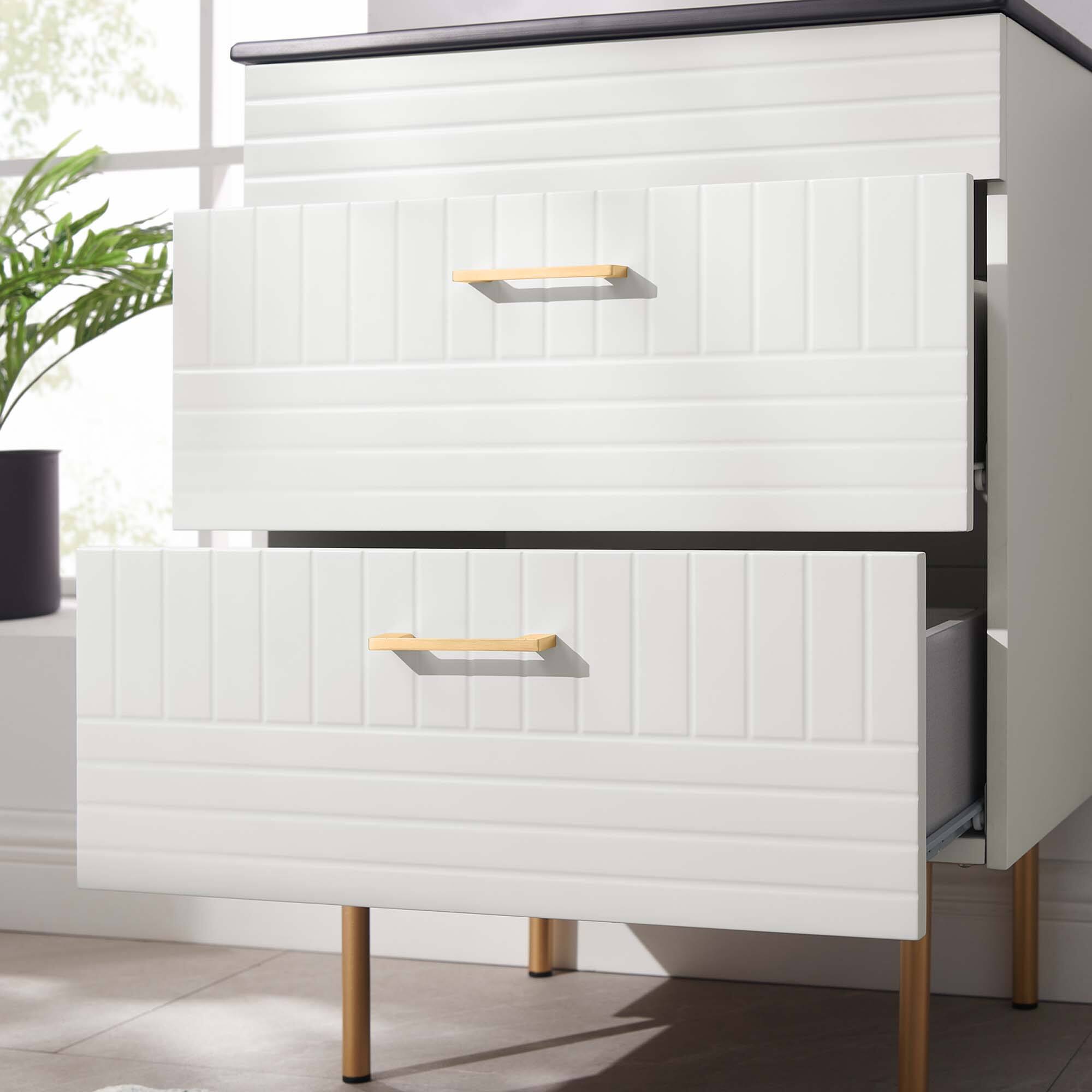 Back. Modway - Daybreak Bathroom Vanity Basin Included by Modway - White Black.