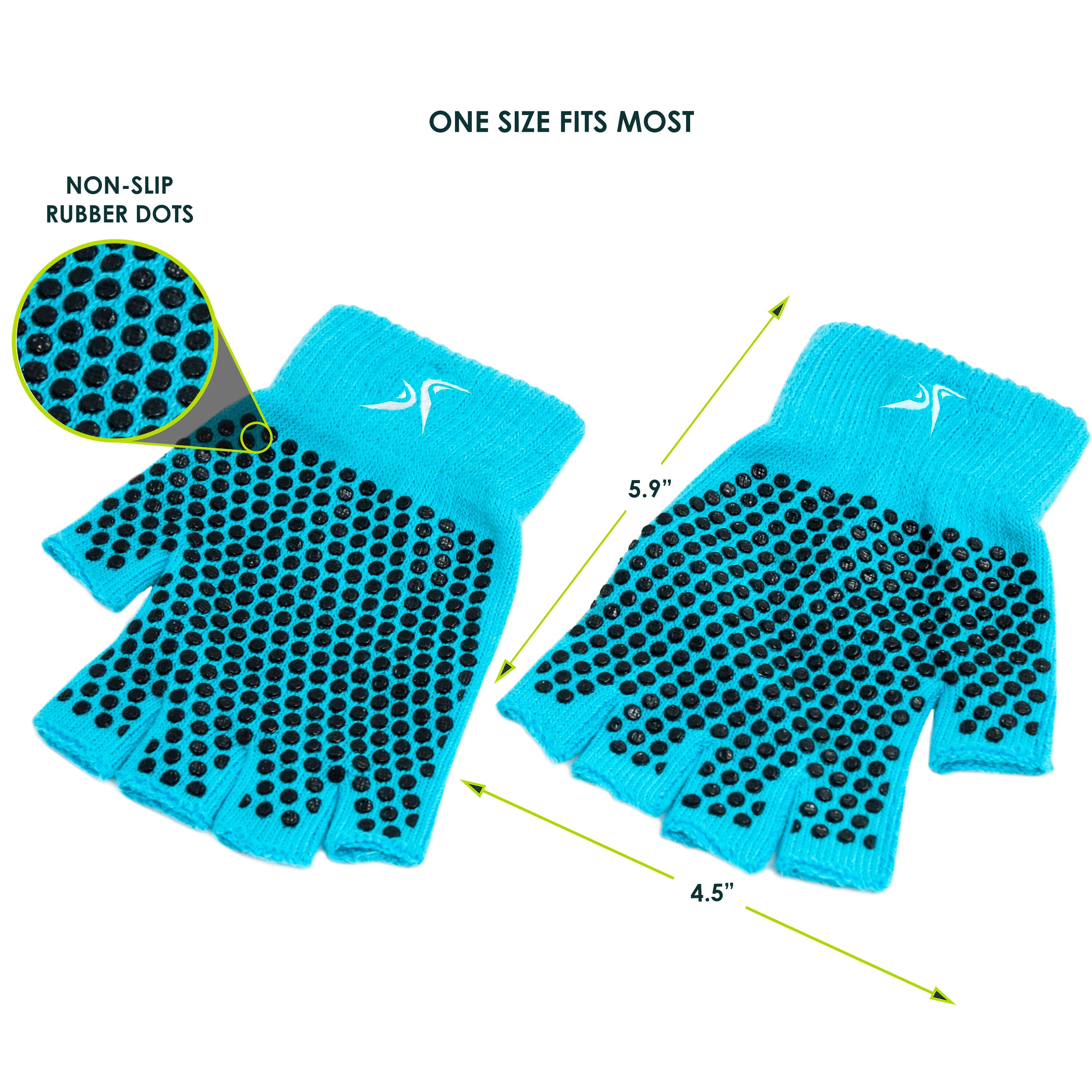 ONE SIZE FITS MOST, NON-SLIP RUBBER DOTS, 5.9", 4.5"