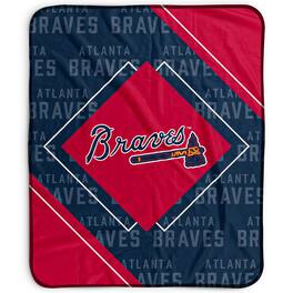 Pegasus - Atlanta Braves 50" x 60" Diamond Logo Fleece Blanket - Multicolor