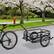 Angle. Aosom - Aosom Bike Cargo Trailer, Bicycle Trailer, Heavy-Duty Bike Wagon Cart, Foldable Compact Storage - Black.
