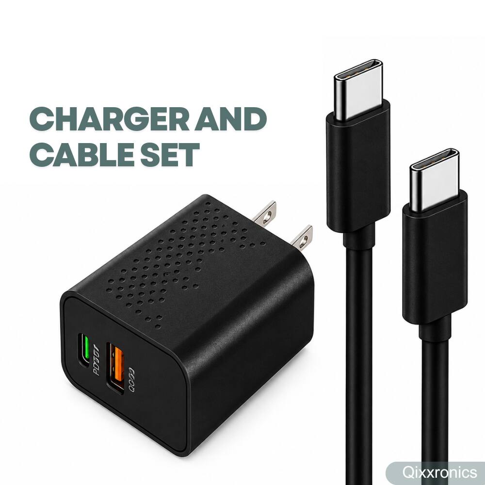 CHARGER AND CABLE SET  
Qixxronics