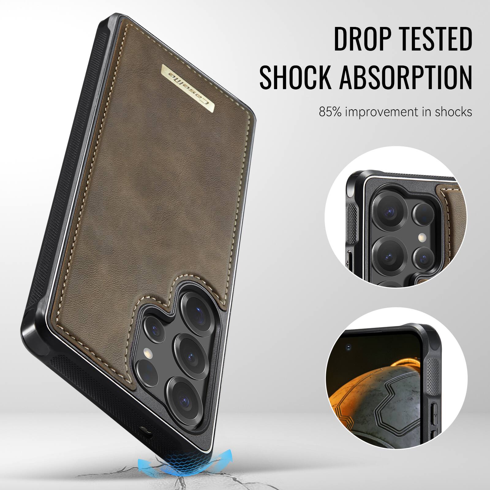 DROP TESTED SHOCK ABSORPTION  
85% improvement in shocks