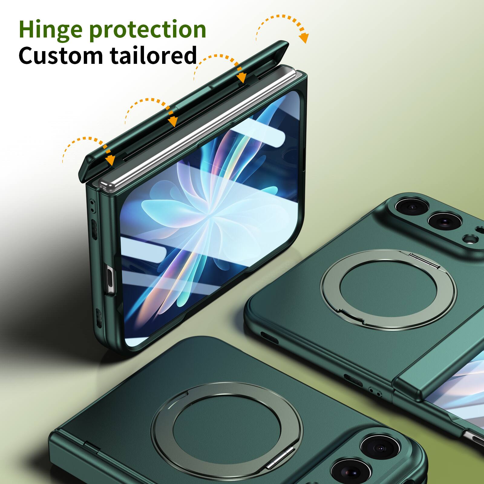 Hinge protection  
Custom tailored