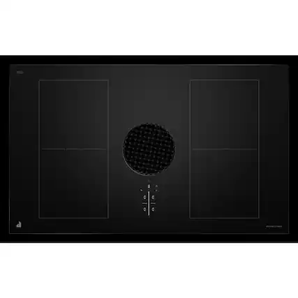 Front. JennAir - 36" NextGen JennAir Induction Downdraft Cooktop - Black.