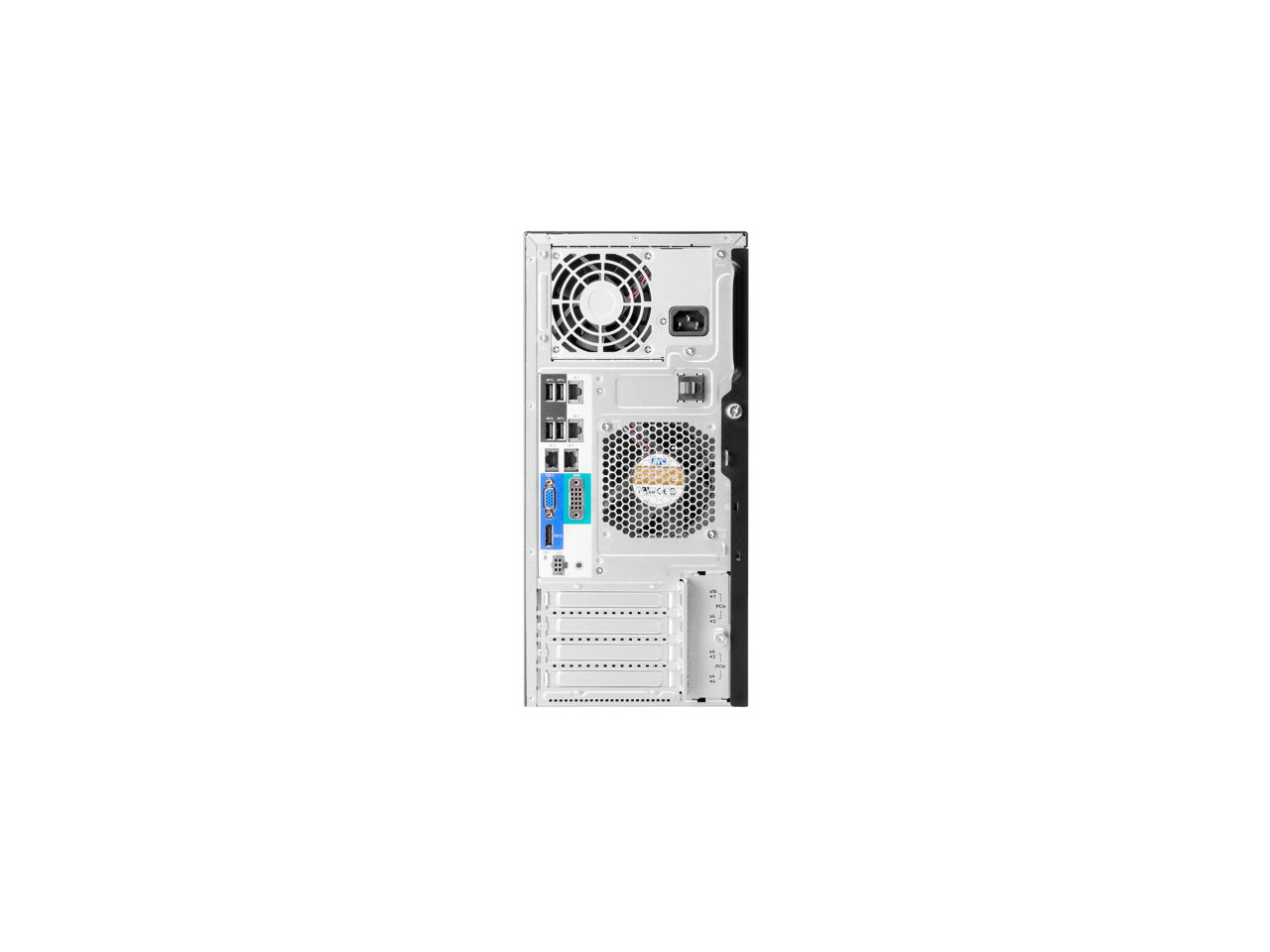 Alt View 3. HPE Aruba - HPE ProLiant ML30 Gen11 6333P 3.1GHz 6-Core / 1x32G/ 8SFF / 2x480GB SATA SSD / 1GbE / 2x500W PS Tower Server - Black.