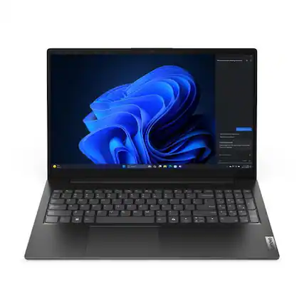 Front. Lenovo - Lenovo V15 G5 15.6" FHD Laptop Intel Core 7 240H 16GB RAM 1TB SSD Business Black - Business Black.