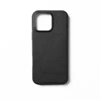 Mujjo - Apple iPhone 16 Pro Max Wallet Leather Case - Black - Front_Zoom