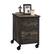 Back. HTUTWOO - File Pedestal with Smooth-Glide Drawer for Office - Mobile Metal Cabinet, Letter-Size File Storage,Dark Oak Brown Finish - Brown.