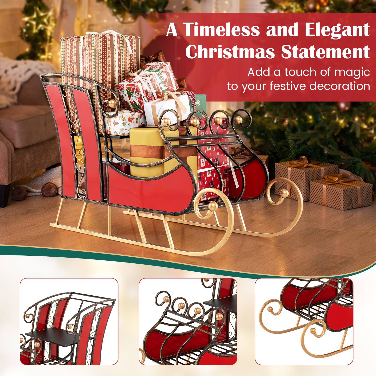 A Timeless and Elegant Christmas Statement  
Add a touch of magic to your festive decoration
