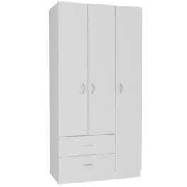 TuHome - Austral Three Door Armoire MDF - White