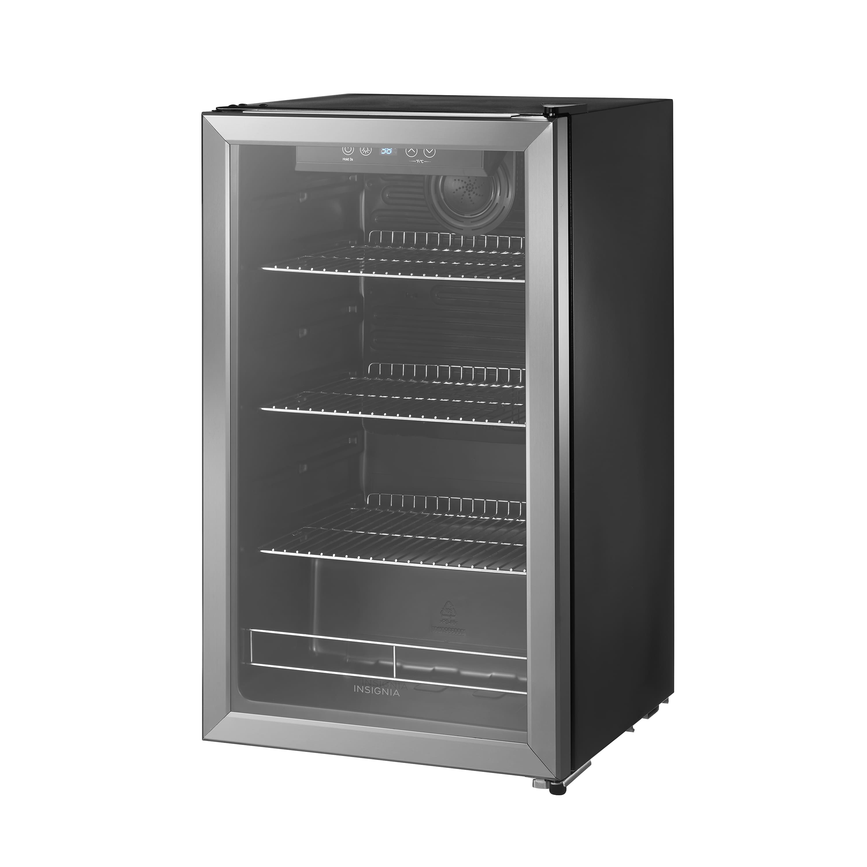 Alt View 26. Insignia™ - 115-Can Beverage Cooler - Stainless steel.