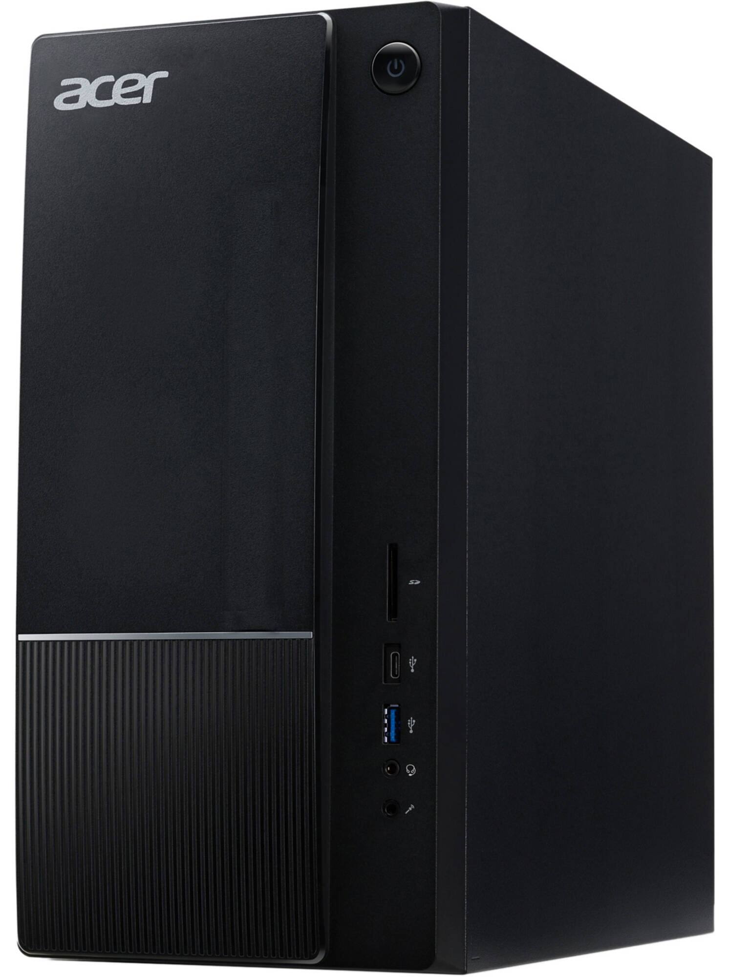 Alt View 4. Acer - Aspire Desktop (i5-14400, 32GB, 1TB SSD, Intel UHD 730, WiFi 6E, Bluetooth 5.3, Win 11 Pro) w/USB Hub - Black.