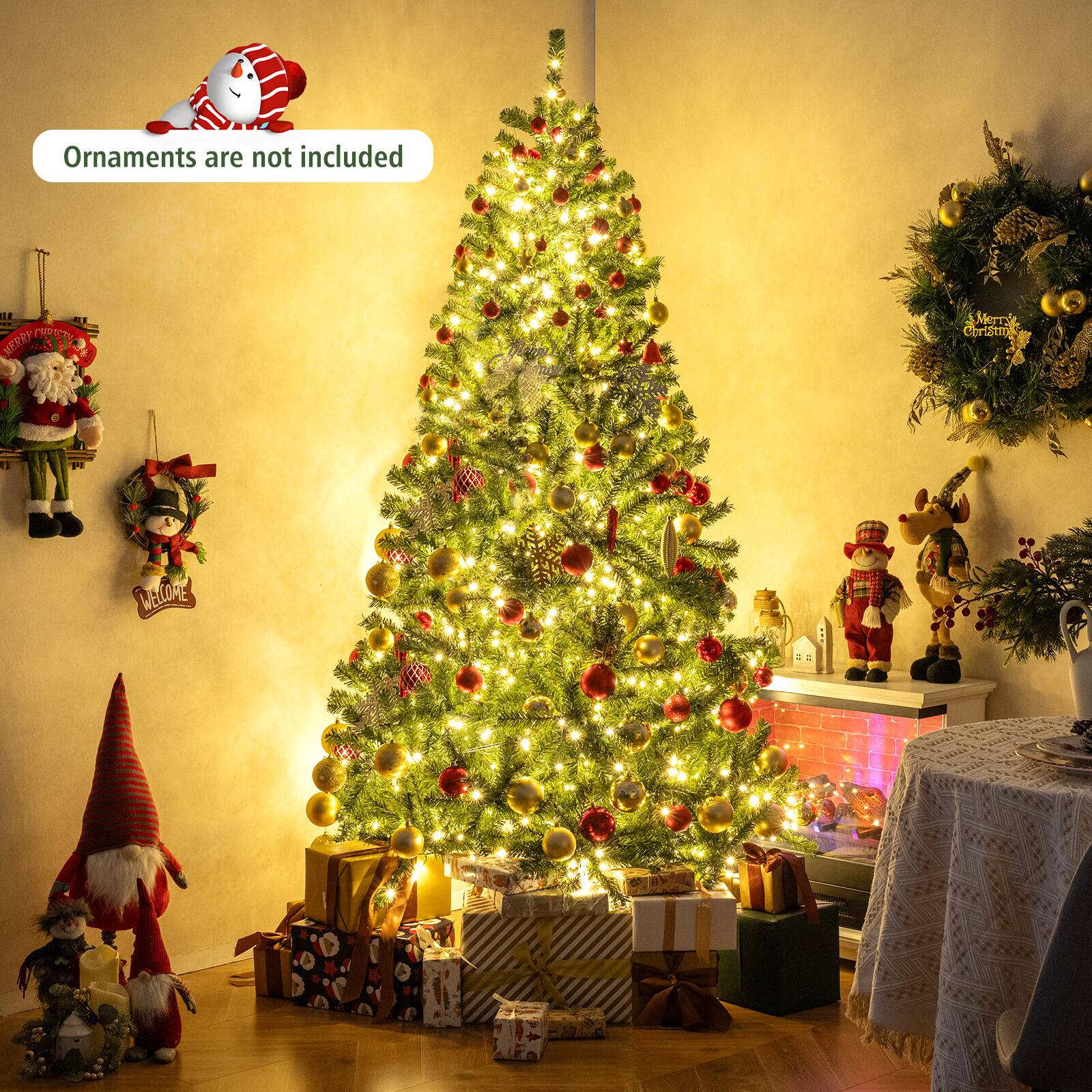 Ornaments are not included