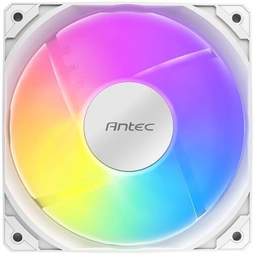 Back. Antec - Antec Luna 360 ARGB White AIO CPU Cooler, 3x120mm PWM Fans, Infinity Mirror Head, Intel LGA 1700/1851 & AMD AM4/AM5 - White.