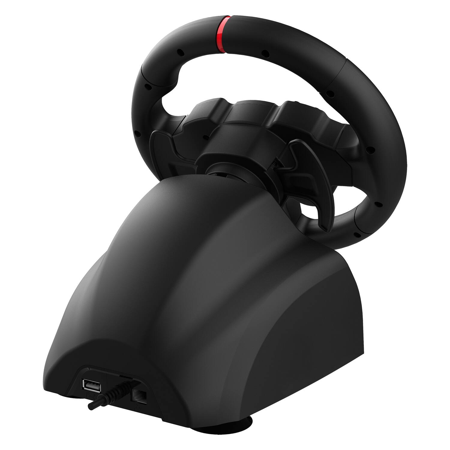 Back. Subsonic - 220 RS Racing Wheel with Pedal Set, Dual LED Sticks for PS4, Xbox One, Nintendo Switch, PC - Black.