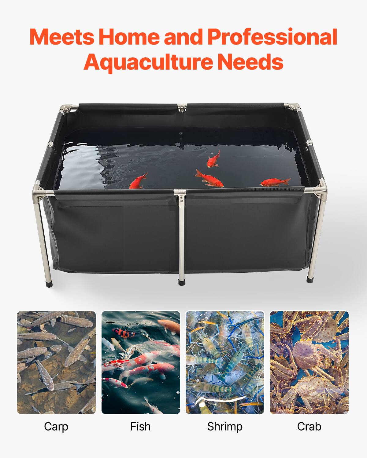 Meets Home and Professional Aquaculture Needs

Carp  
Fish  
Shrimp  
Crab