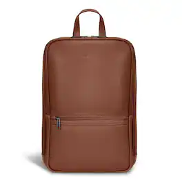 Champs - Onyx Collection - Leather Classic Laptop Backpack - Brown