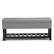 Front. Simpli Home - Saxon 44 inch Wide Traditional Rectangle Storage Ottoman Bench - Dove Gray.