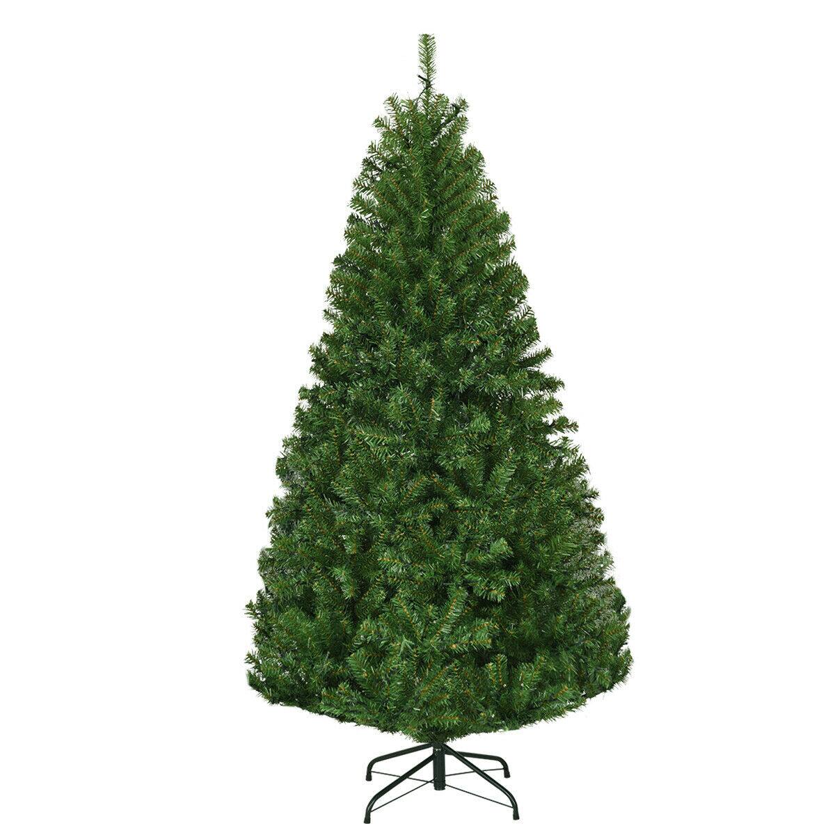 Alt View 7. Gymax - Gymax 4' Pre-Lit Artificial Christmas Tree Premium Hinged w/ 100 LED Lights & Stand - Green.