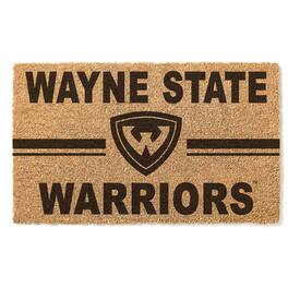 Jardine - Wayne State Warriors 18" x 30" Team Logo Doormat - Brown