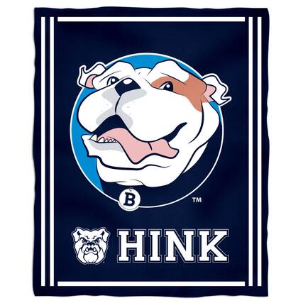 Front. Vive La Fete - Butler Bulldogs 36'' x 48'' Children's Mascot Plush Blanket - Multicolor.