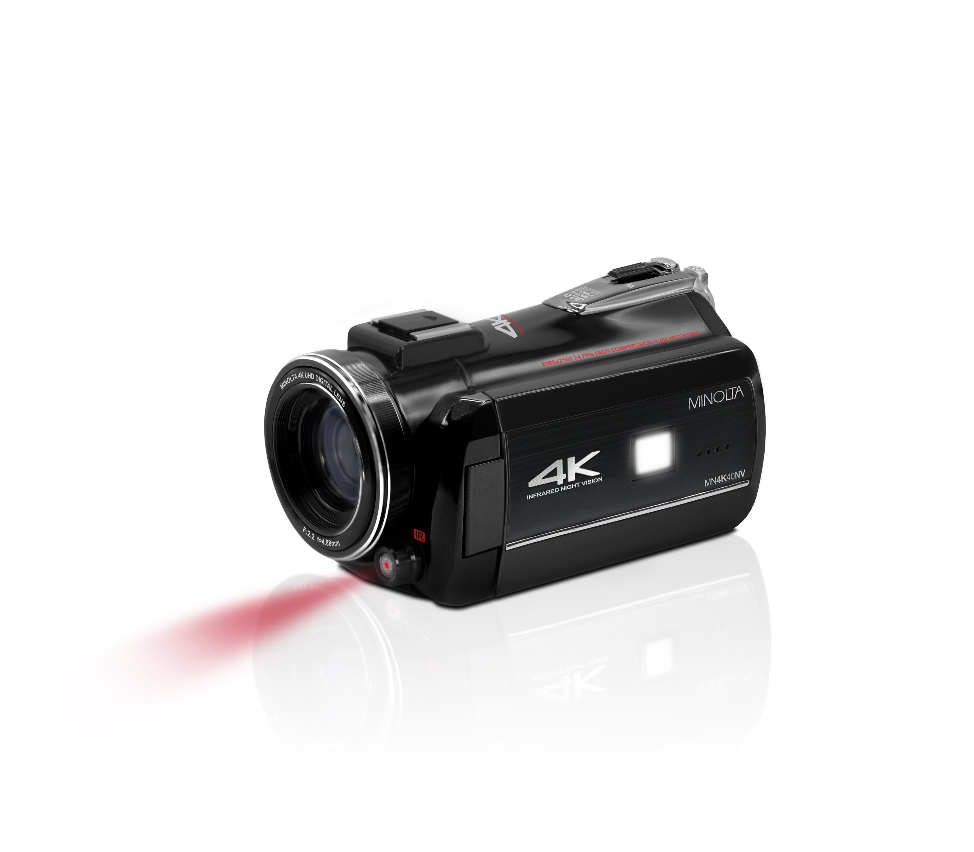 Minolta MN4K40NV 4K Video 30-Megapixel Night Vision Camcorder Black  MN4K40NV - Best Buy