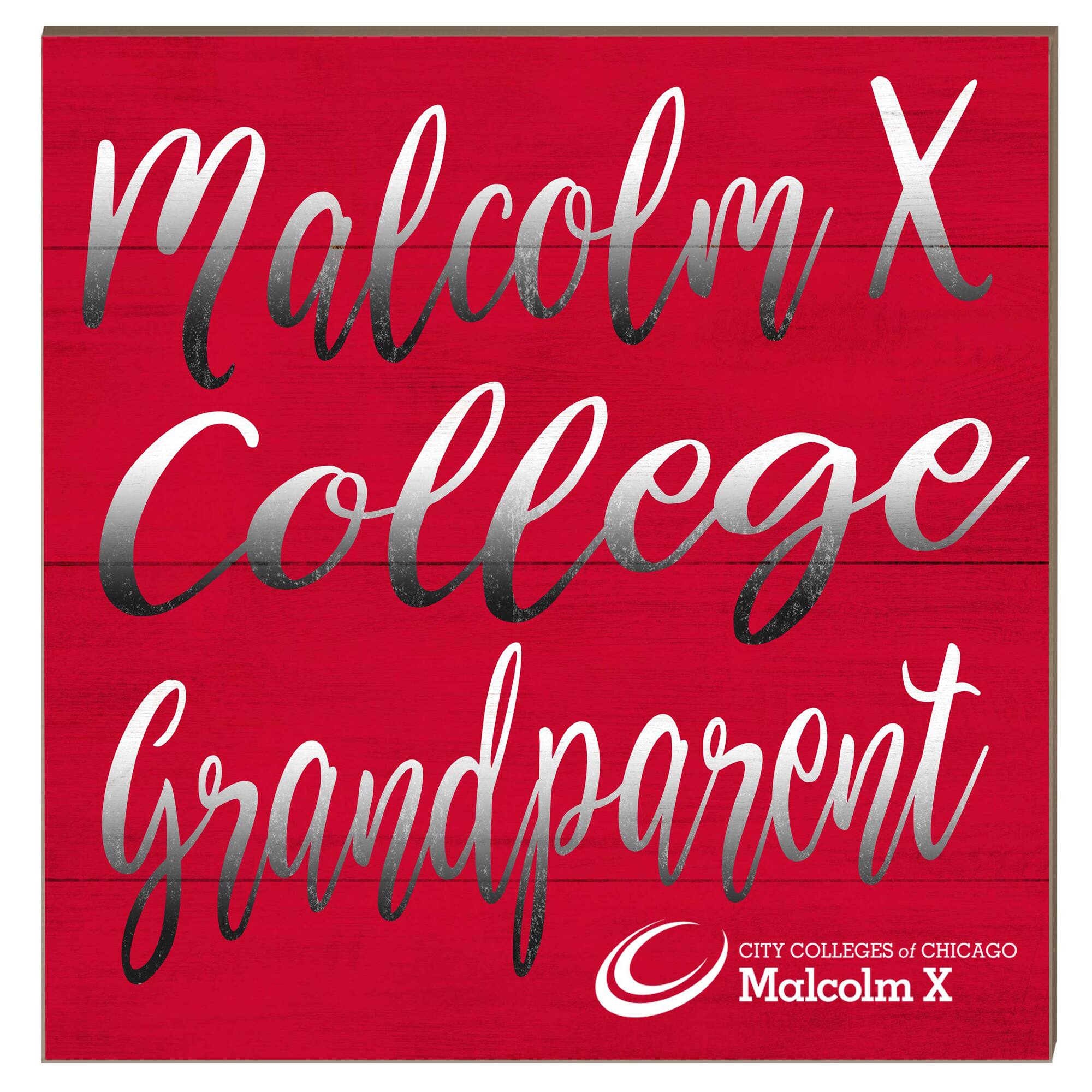 Malcolm X College Hawks 10" x 10" Grandparent Plaque