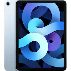 Front. Apple - iPad Air 4 A2316 (WiFi) 64GB - Sky Blue.