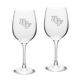 Jardine - UCF Knights 2-Piece 16oz. Traditional White Wine Glass Set - Multicolor